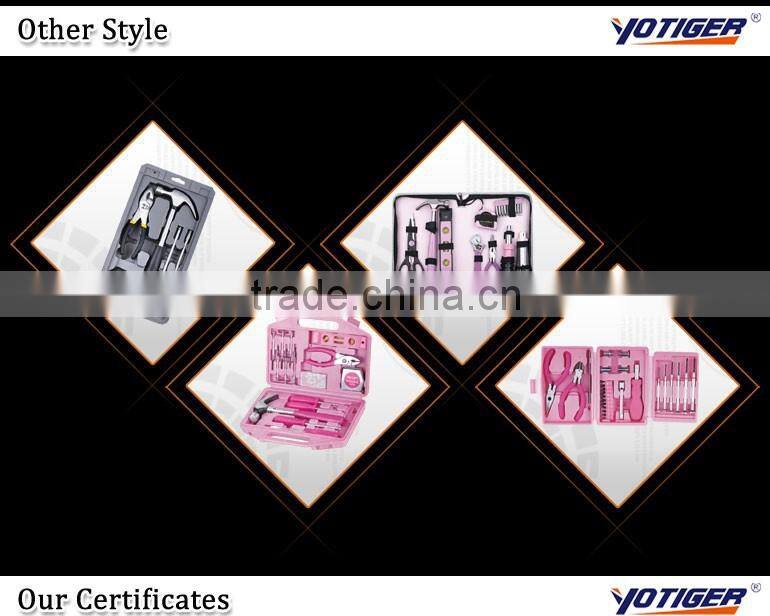 6pcs Hand tools names home repair lady pink maintenance tools kit