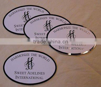 Custom printed die cut vinyl pvc sticker