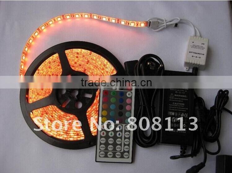 SMD 5050 RGB multi-color Flexible LED Strip Light 5m/roll 300leds Waterproof IP65 DC12V LED String