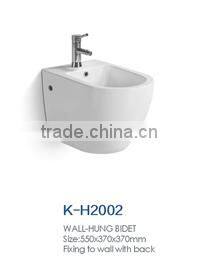 Bathroom wall hung bidet toilet new design