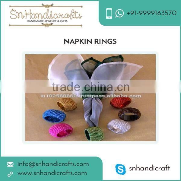 Various Bright Colour Wedding Napkin Rings at Wholesale Price from Top Selling Company