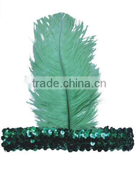 Feather Flapper Headband -pink color