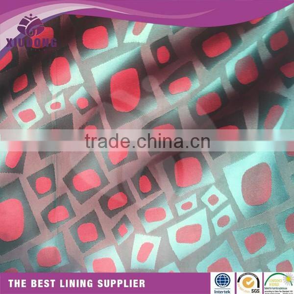 hot sale polyester viscose jacquard lining fabric