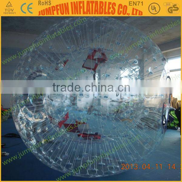 Inflatable Zorbing Ball for sale,Harness Zorb Ball made by PVC or TPU