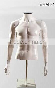 Plastic 1/2 male Torso Mannequin