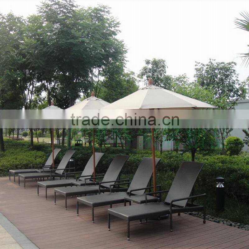 Double tip aluminum pole solar beach umbrella DH-3005