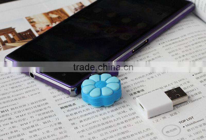 32GB soft pvc flower candy shaped OTG USB Flash drive Multifunctional Smartphone OTG USB Flash Disk 100% real capacity warranty