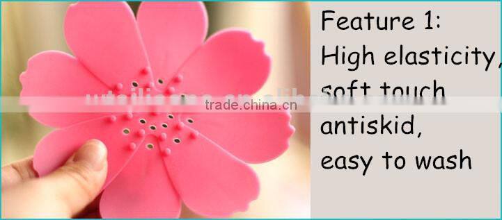 Soap Box,Silicone Soap Box,Lovely Tiny Bathroom Silicone Soap Box