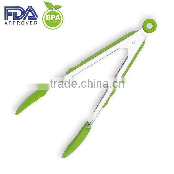 Kitchen Accessory Silicone Food Tong,Cooking Function Food Tongs