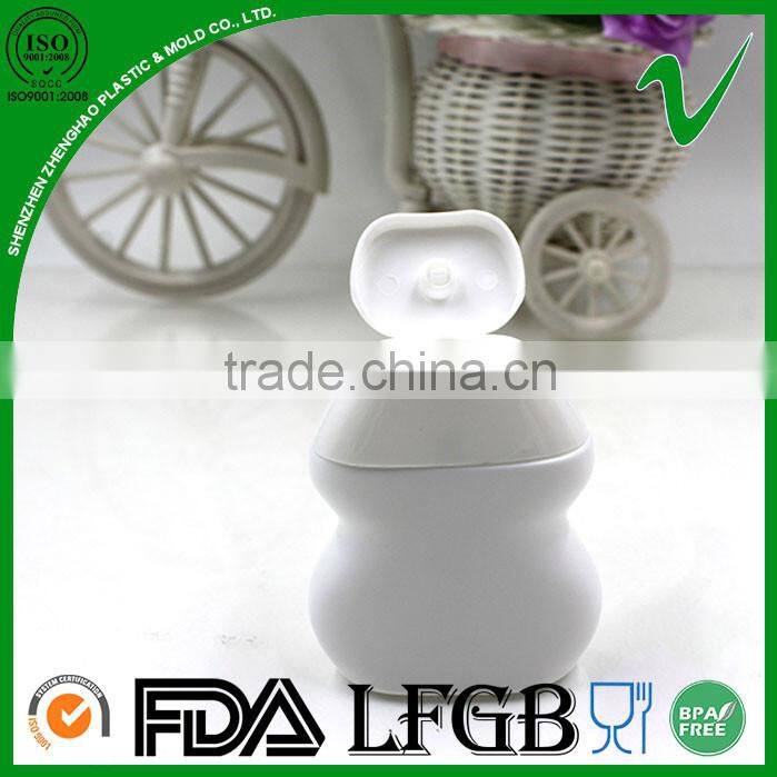 Flat high quality disposable small plastic squeeze bottle for energy beverage