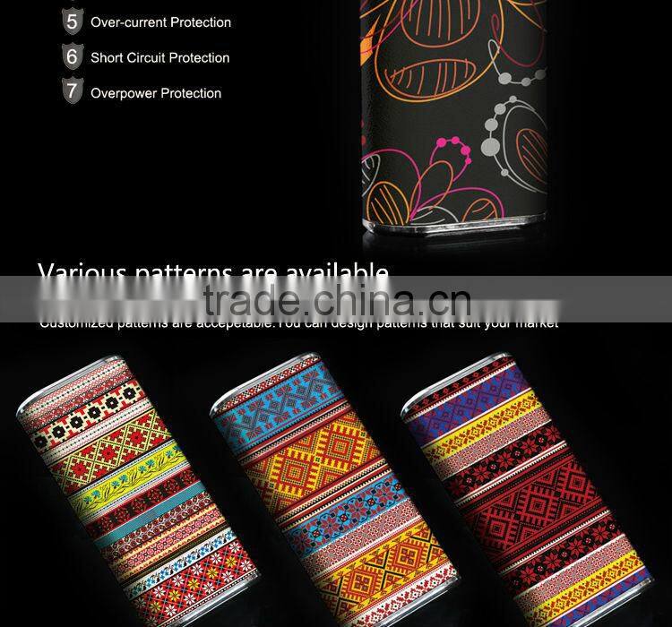 Thanksgiving day gift polymer battery custome painting usb power bank 4400 mah for philips