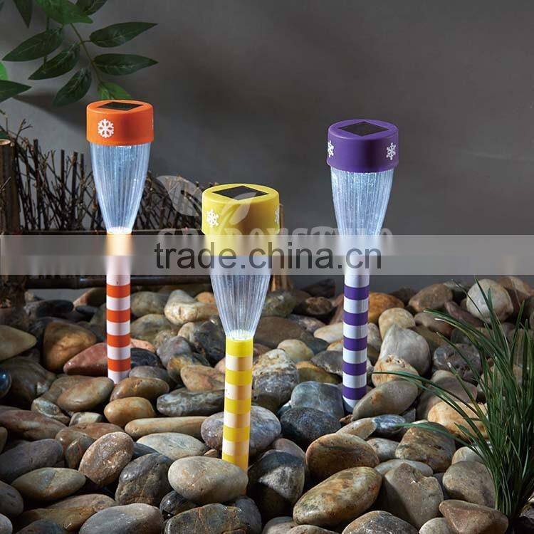 xmas decorative solar lighting garden pathway led solar crackle clear glass ball light