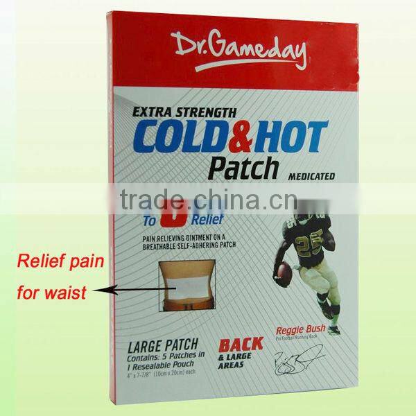 2016 OEM pain relief patch(warm feeling) for sports hurt