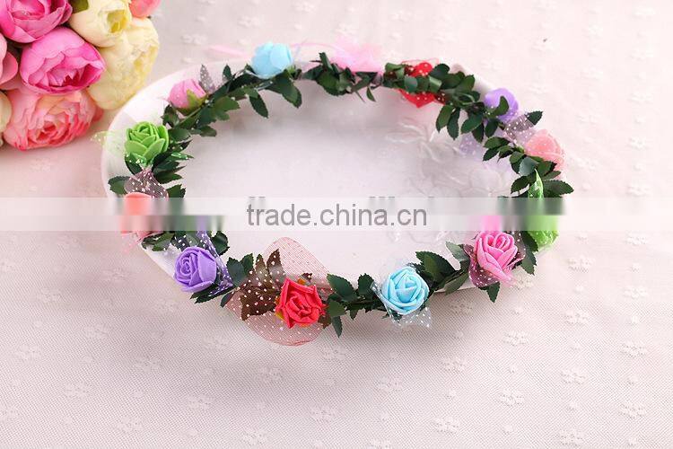 Wholesale floral hairband flower headband, flower tiara, bride wedding hairband
