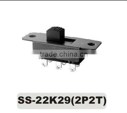 6 pin ac power slide switch SS-22k29(2P2T)