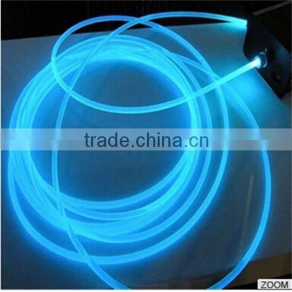 the entire body fiber optic transparent tiny fiber optical 1km price with 7color changing or RGB