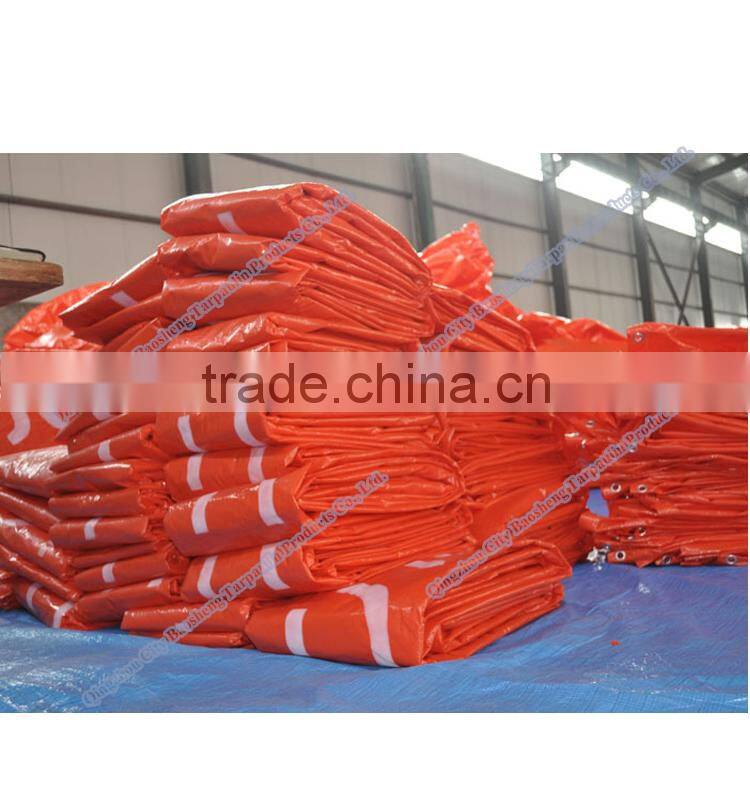 Waterproof China PE tarpaulin factory hot sale truck tarpaulin,Orange red pe tarpaulin, pe tarpaulin covers