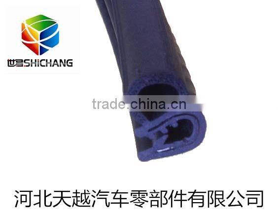 Black extruded epdm soft foam rubber shock proof seal strips