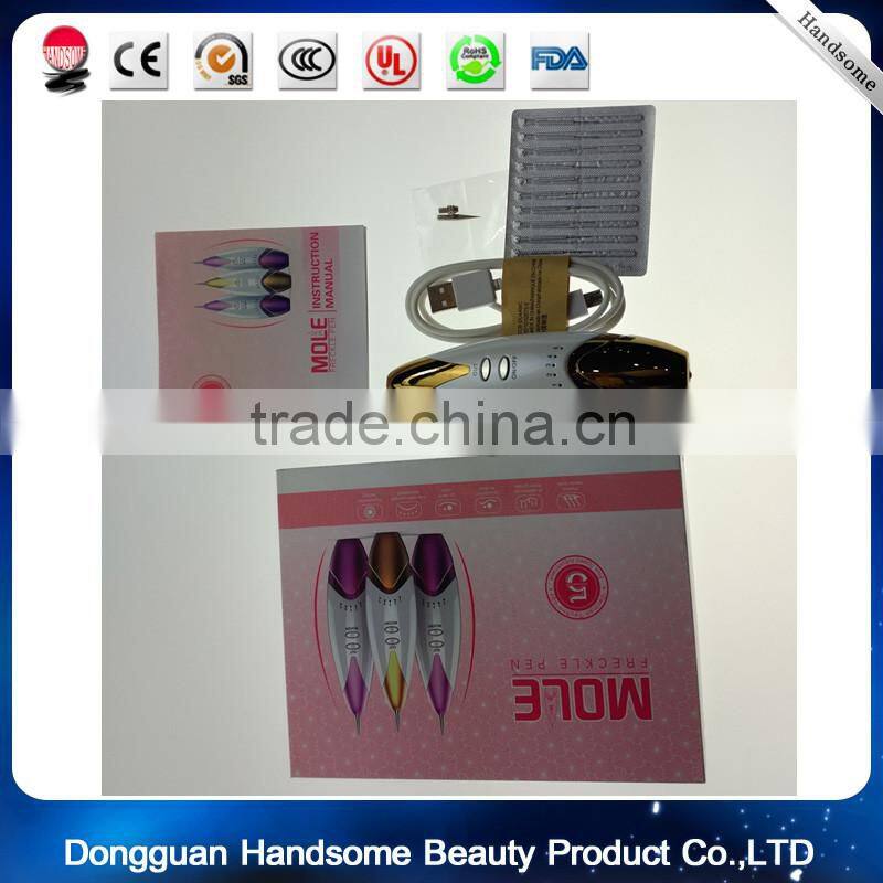New professional portable dot mole, spot and freckle removal pen replaceable needles beauty instrument