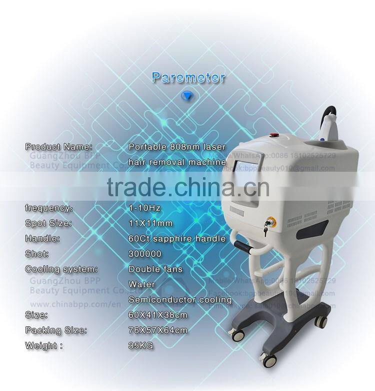 The advanced quantum hair removal machine with 808nm diode laser