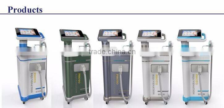 Metal contact cooing hair removal machine 808nm diode laser