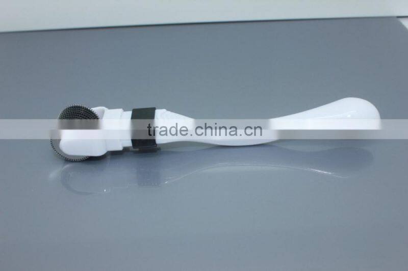 CE approval 360 degree rotation derma roller with 600 needles for skin care derma beauty roller