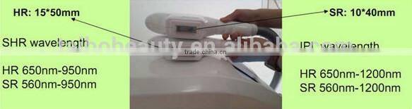Portable IPL shr laser permanent hair removal machine