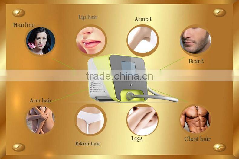 Portable home use system nt 808nm diode laser for back hair removal