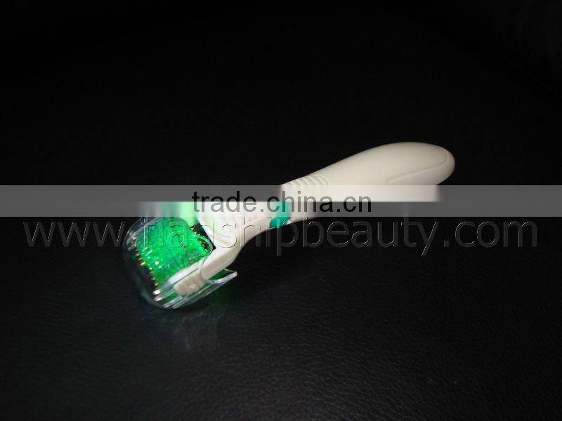 vibrating micro needle led derma roller and replaceable head