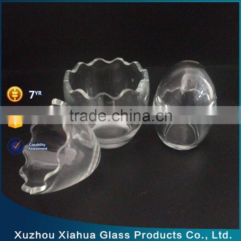 egg shape decorative glass jar glass terrarium
