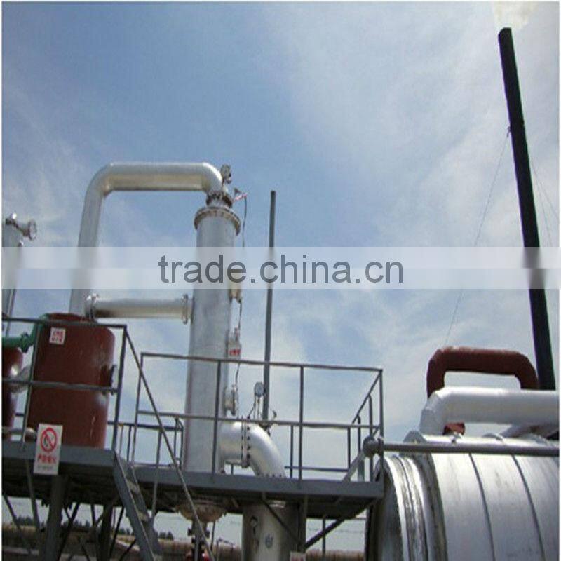 Waste tire pyrolysis recycling plant (from waste tire to crude fuel oil or diesel)
