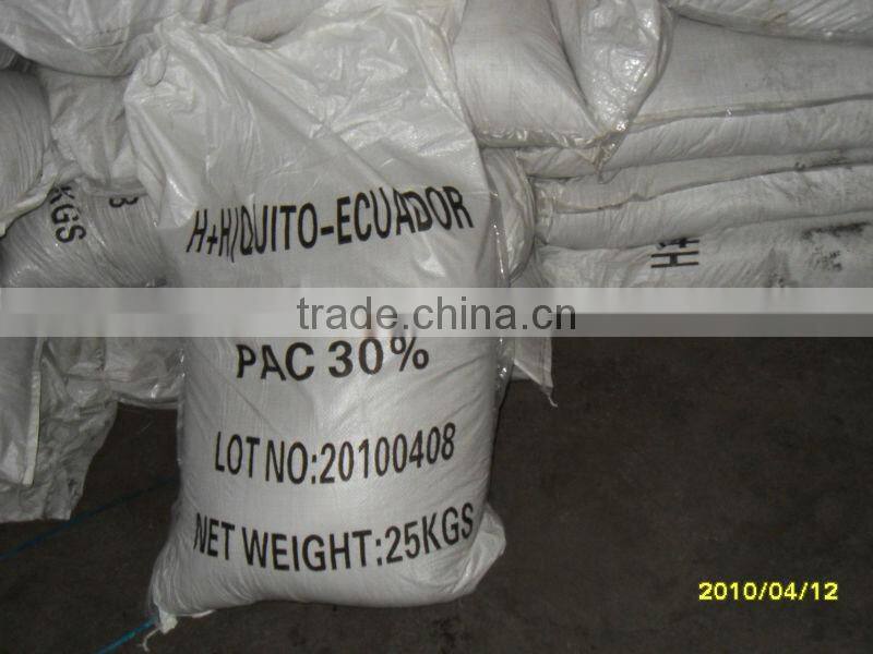 First grade poly aluminium chloride/30% Al2O3/direct manufacturer with new upgraded production quipment