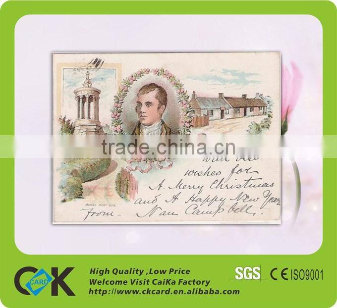 a4 size christmas card printing 310g art paper