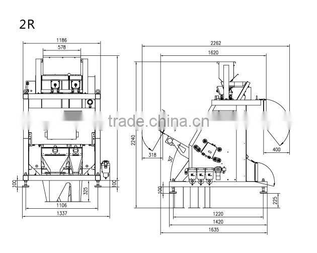 high speed data processing black rice color sorter machine