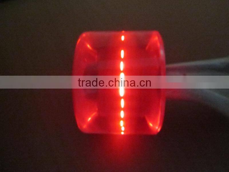 custom Flashing led PU longboard wheels