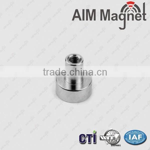 Neodymium Pot Magnet with Central Hole