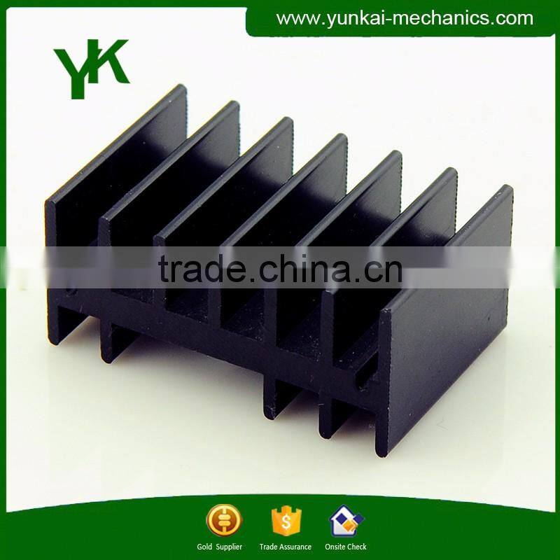 Black anodized t profile cnc machined t profile