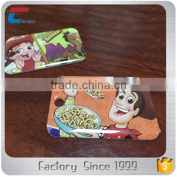 MIFARE Classic 1k waterproof epoxy mini small key fob card with metal side