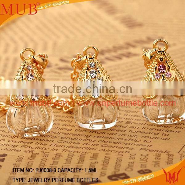 Luxury enjoyment Necklace Pendant Glass Perfume bottle jewelry Necklace
