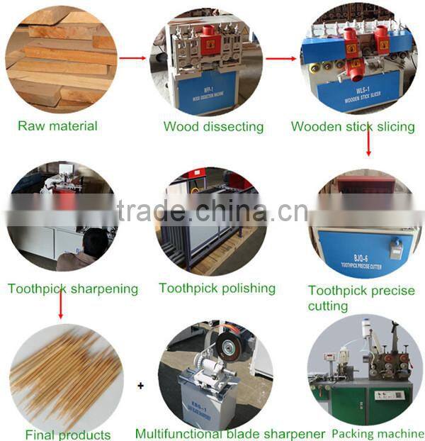 LONG-LIFE wood/wooden tooth pick machine with high reputation