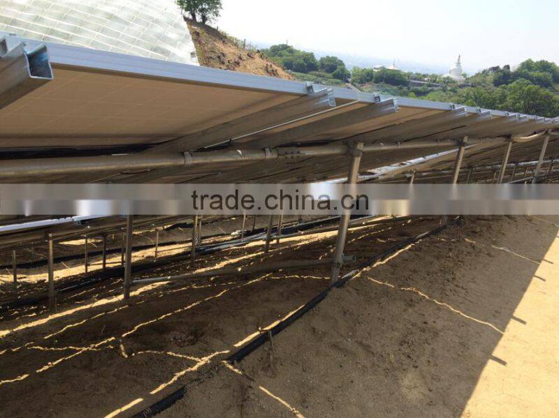 Good galvanized steel ground solar panel support structures