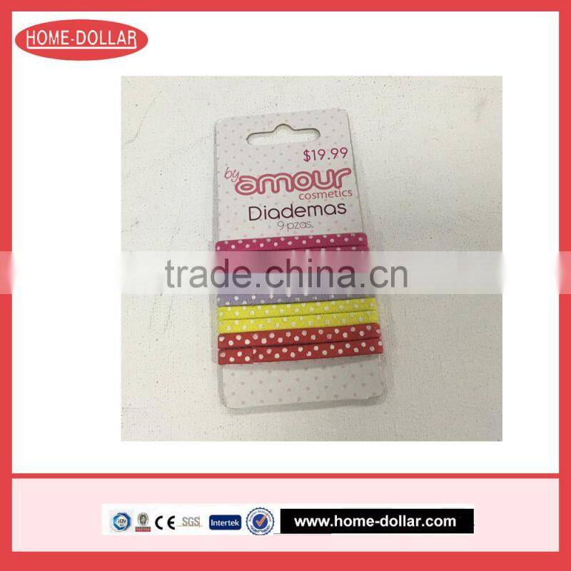 2017 hot sale colorful hair bands