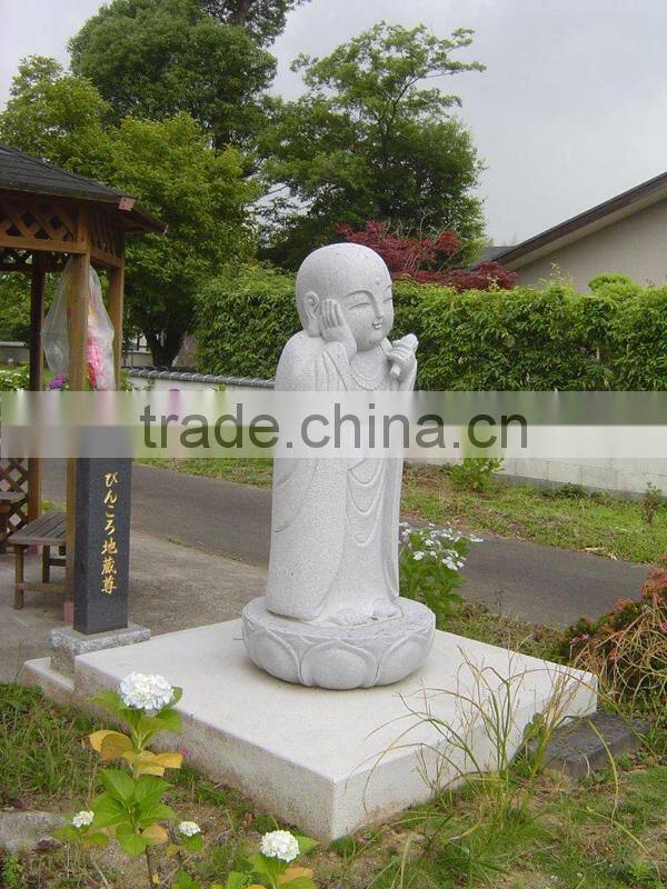 Garden gray grinite stone buddha statue