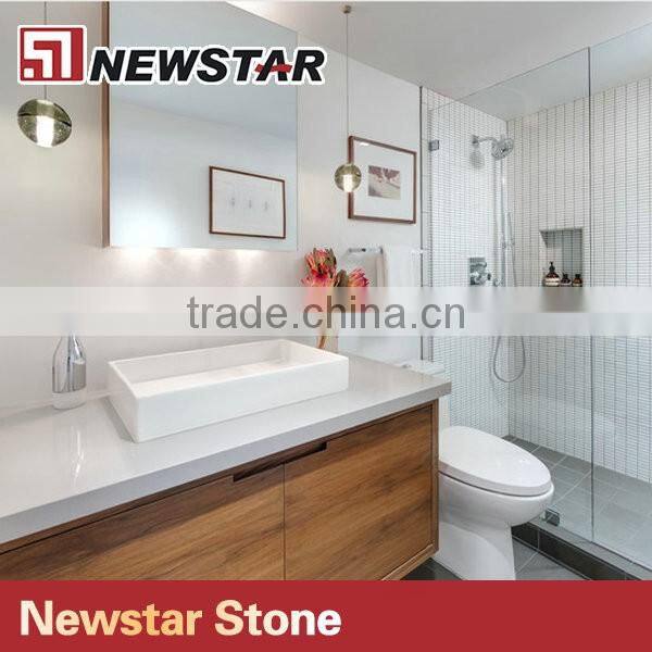 Newstar integrated bathroom sink and countertop