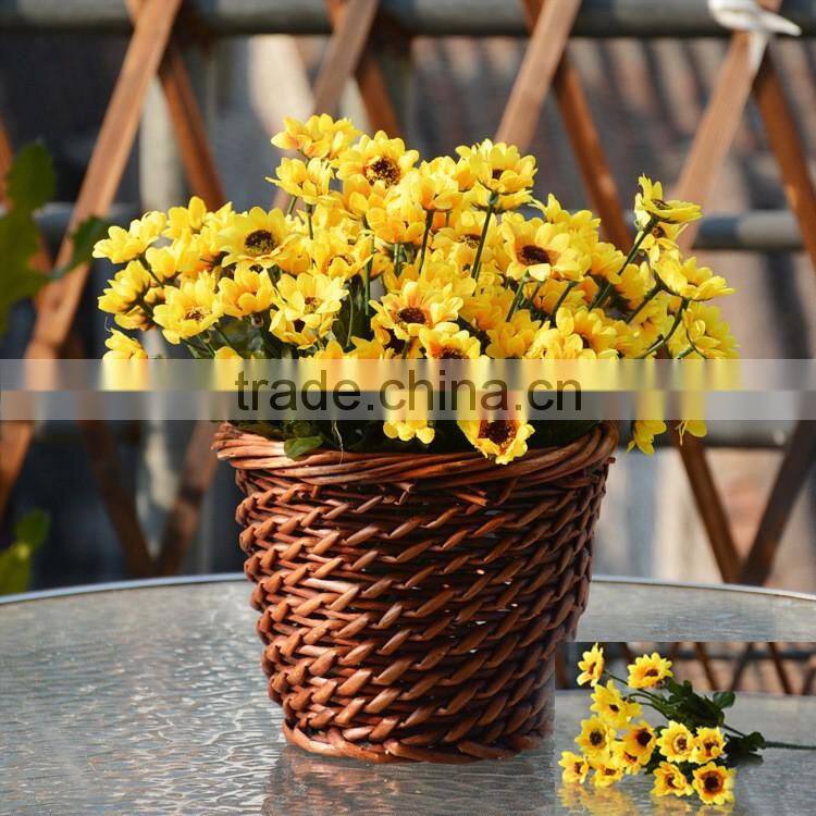 High quality bouquet sunflower artificial silk sunflowers for home table decor