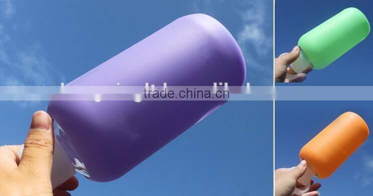 custom Silicone Bottle Cover ,Silicone Sleeves Glass Water Bottles