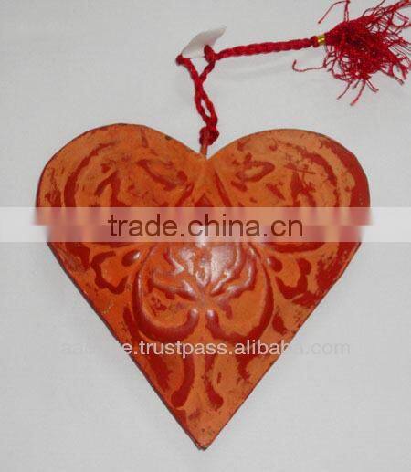 Christmas decoration metal crafts home decoration hanging heart