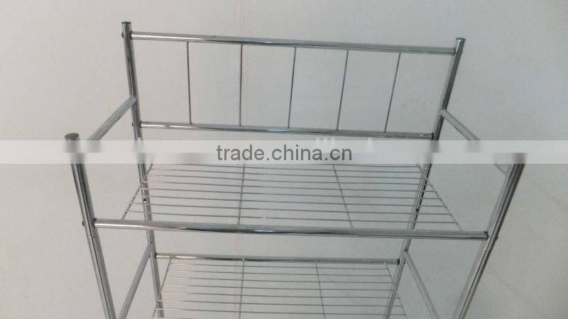 Metal shelf over toilet for bathroom