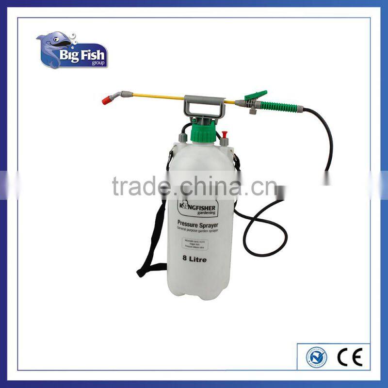 portable pressized pressure/ 8L garden hand pump manual Pressure Sprayer / Professional vehicle washing sprayer