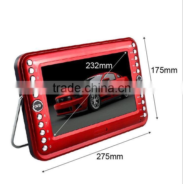 Cheaper Portable DVD VCD Players 9-inch Screen 1080P HD video theater machine with DVD, radio, TV